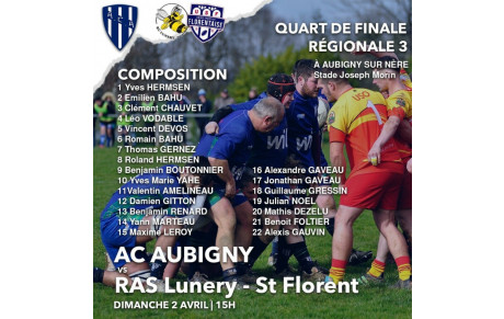 1/4 de finale R3 senior